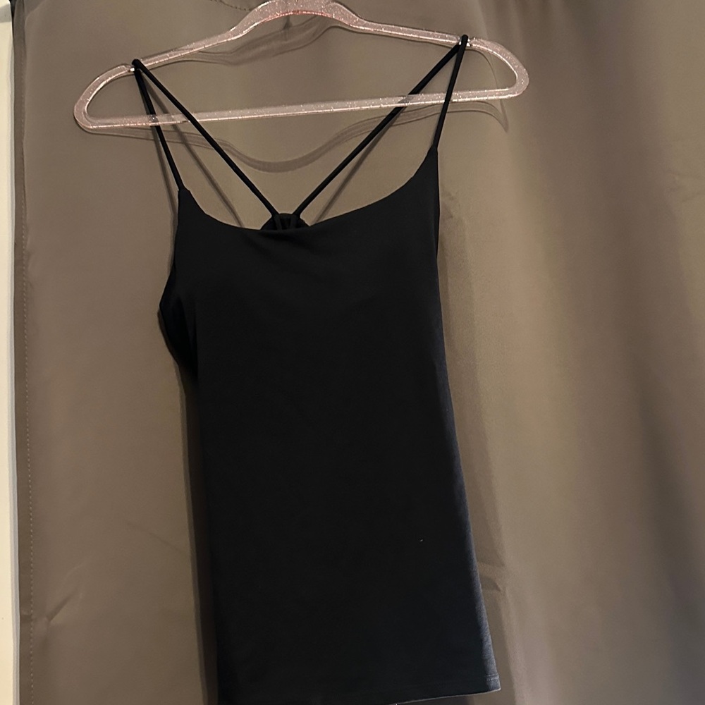 Fabletics Black Strappy Tank